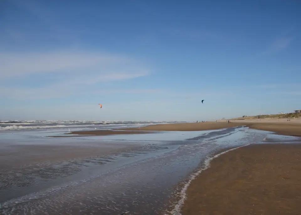 Het strand en de zee bij Zandvoort