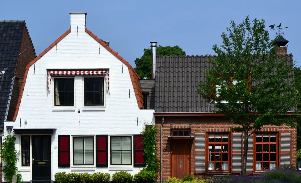 Dorpshuizen in het centrum van Wassenaar